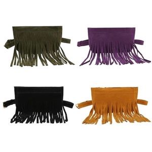 1 PURPLE LEFT NEW Fringe Fanny/Waist Pack